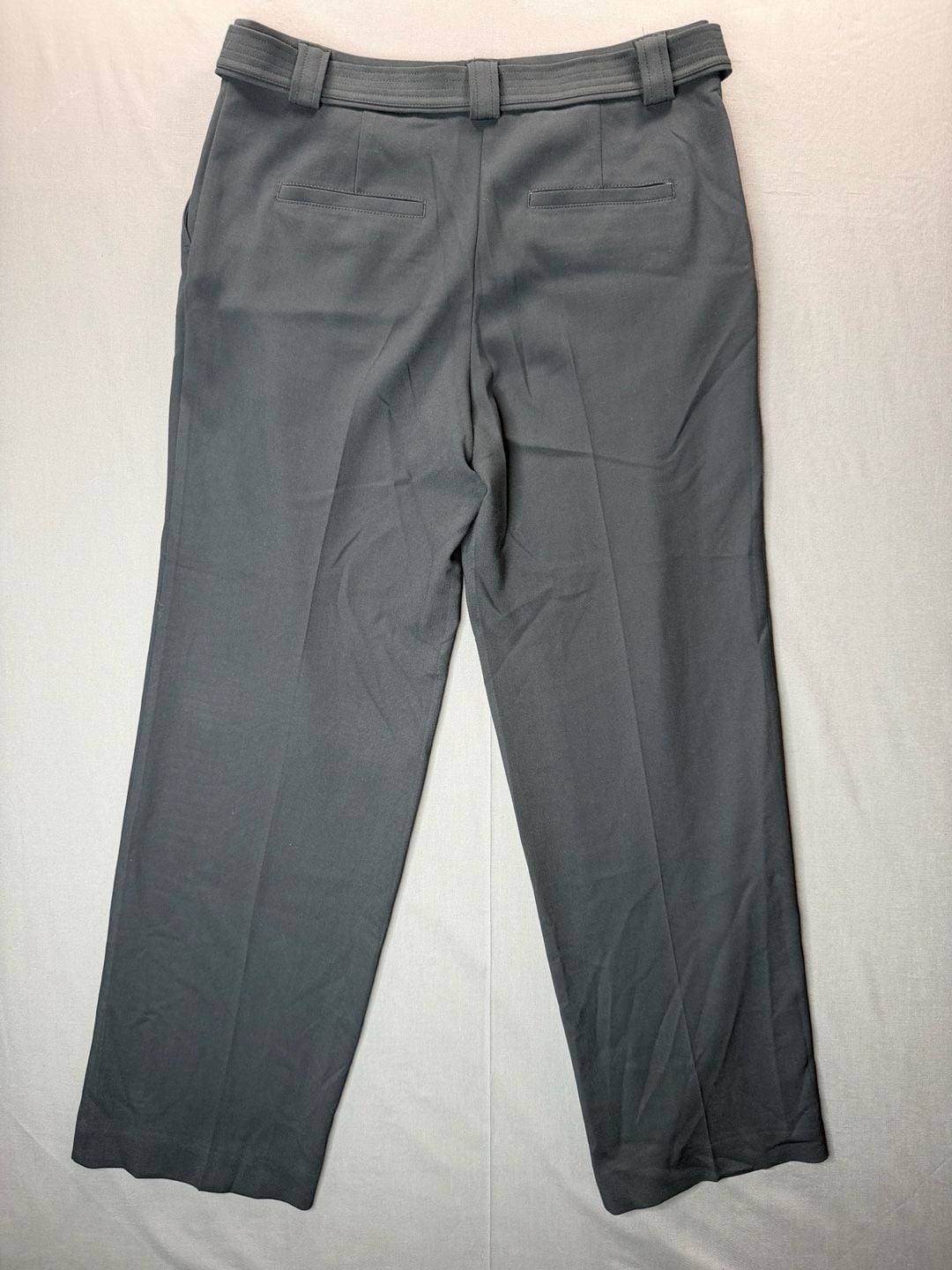 Maeve by Anthropologie Pleated Tie Belt Dress Pants Black US 12 7