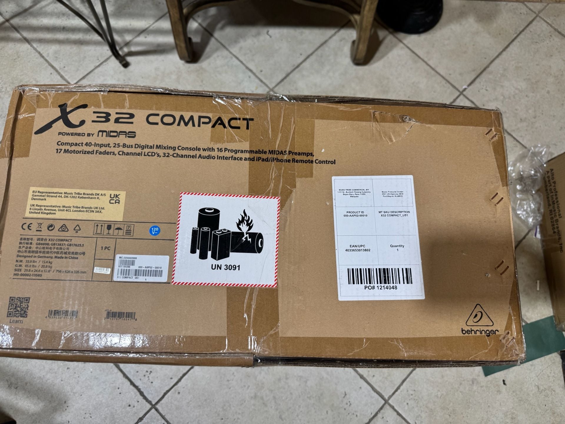 Behringer X32 COMPACT 40-Channel Digital Mixer. NEW UNOPENED 10