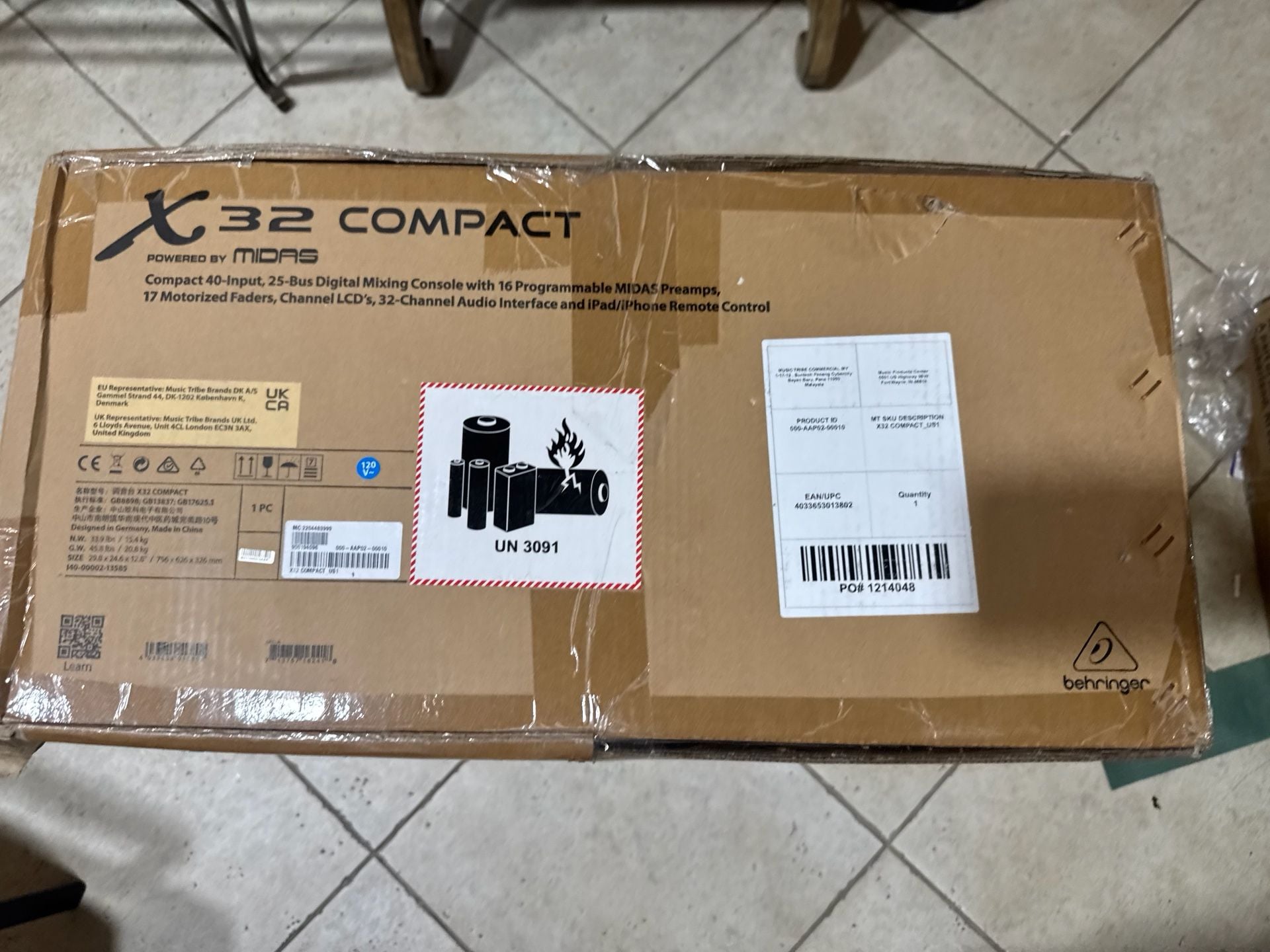 Behringer X32 COMPACT 40-Channel Digital Mixer. NEW UNOPENED 11