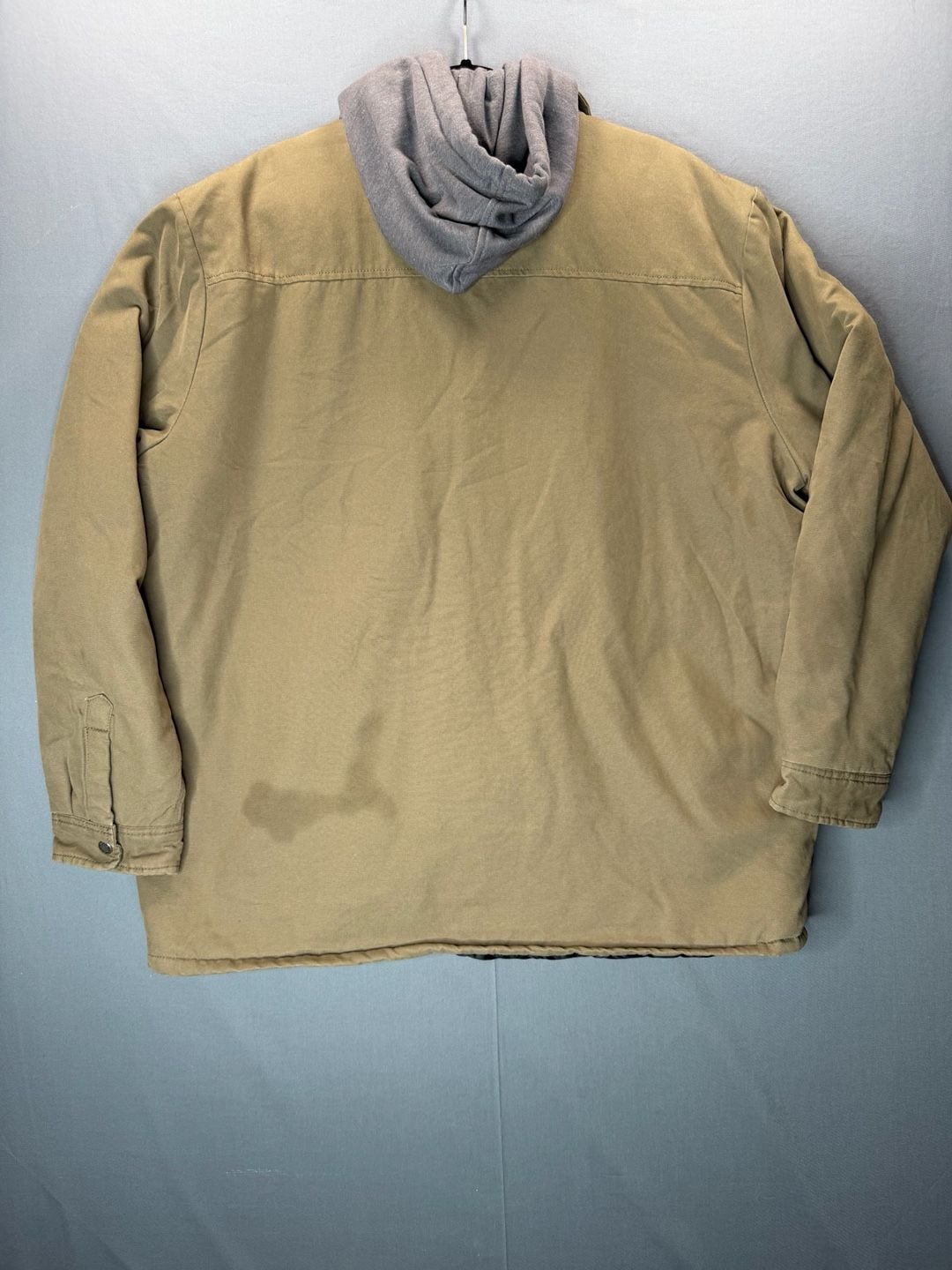 Vintage Dickies Brown Canvas Quilted Lined Hooded Work Jacket Men's Size 2XL 7