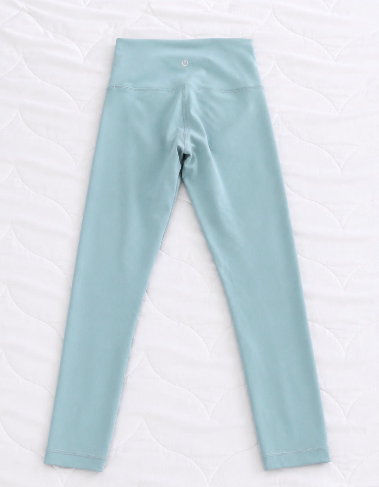 Lululemon High Rise Leggings Size 4 Mint Green Cropped 21” 3