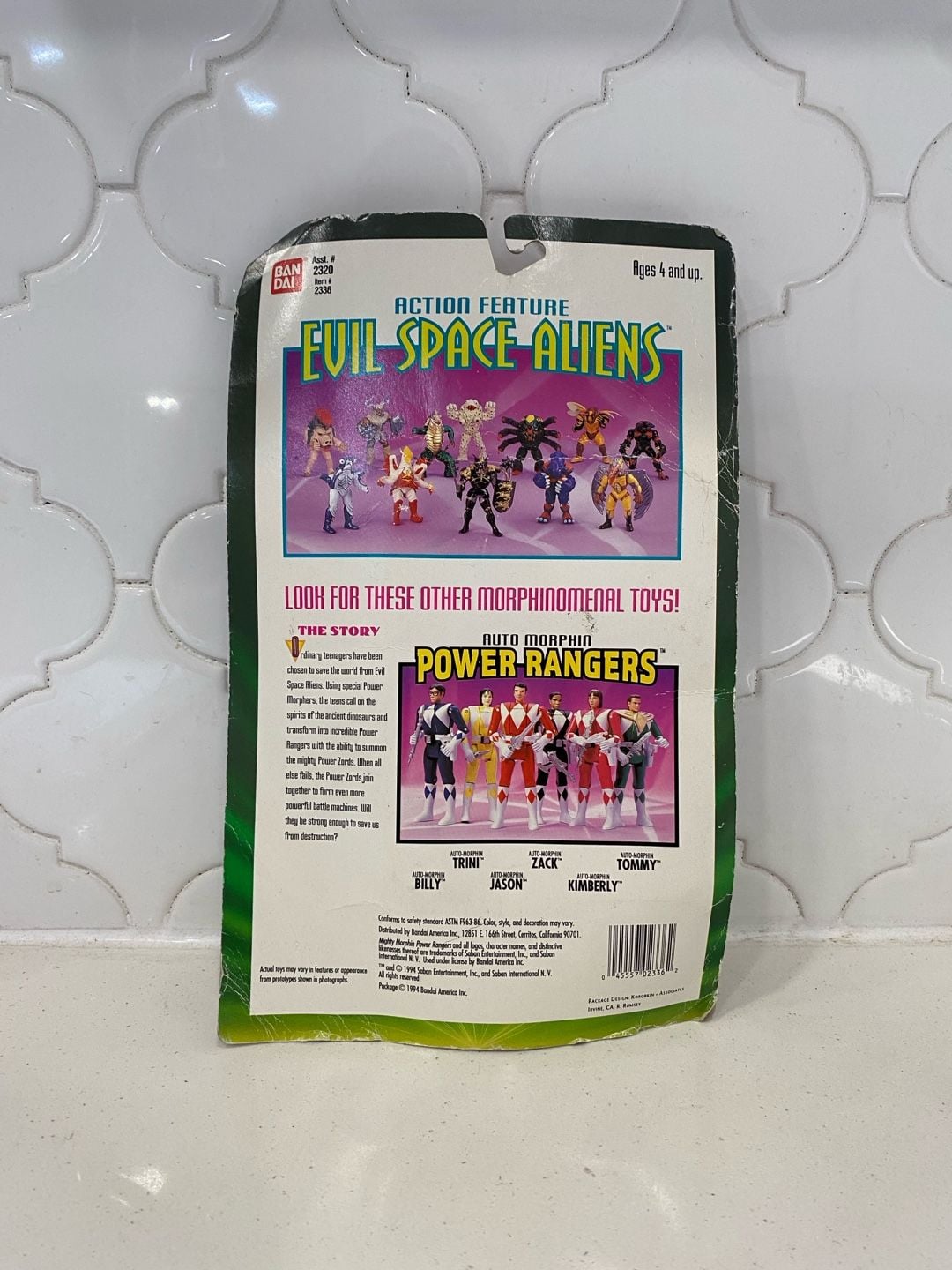 1994 Mighty Morphin Power Rangers Evil Space Aliens-Killer Bite Slippery Shark 2