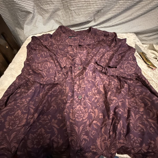 Abercrombie & Fitch Men's Floral Print Button-Up Shirt, Size XL