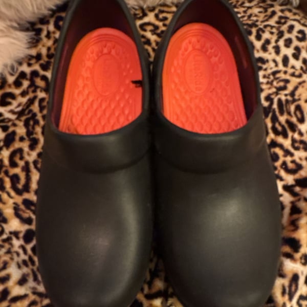 Crocs On-the-Clock LiteRide Work Clogs Black Women's Size 6