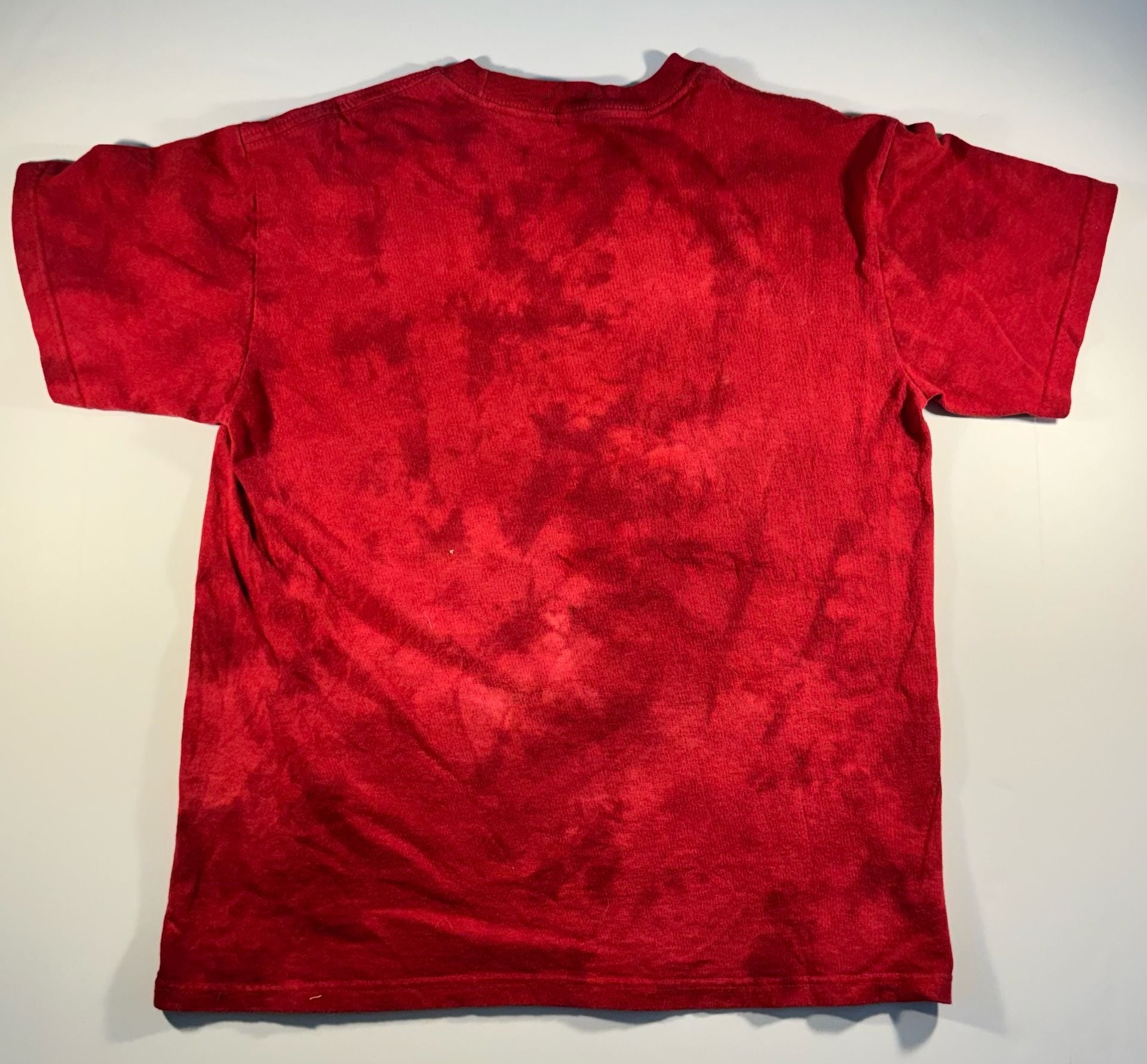 David Bowie Aladdin Sane Red Tie-Dye T-Shirt Size Small 3