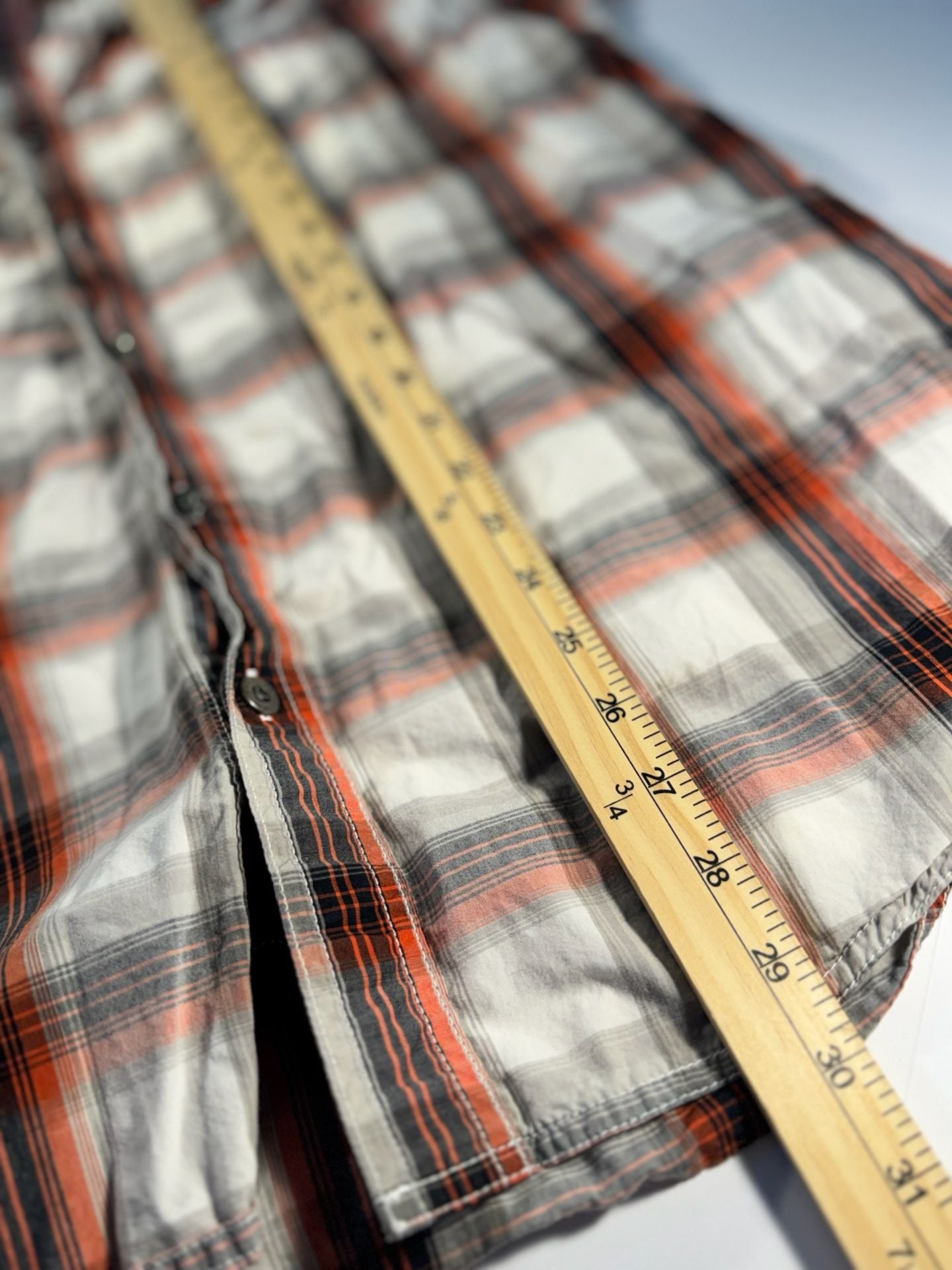 Harley-Davidson Men's Genuine Oil Can Short Sleeve Plaid Woven Shirt Size Large 7