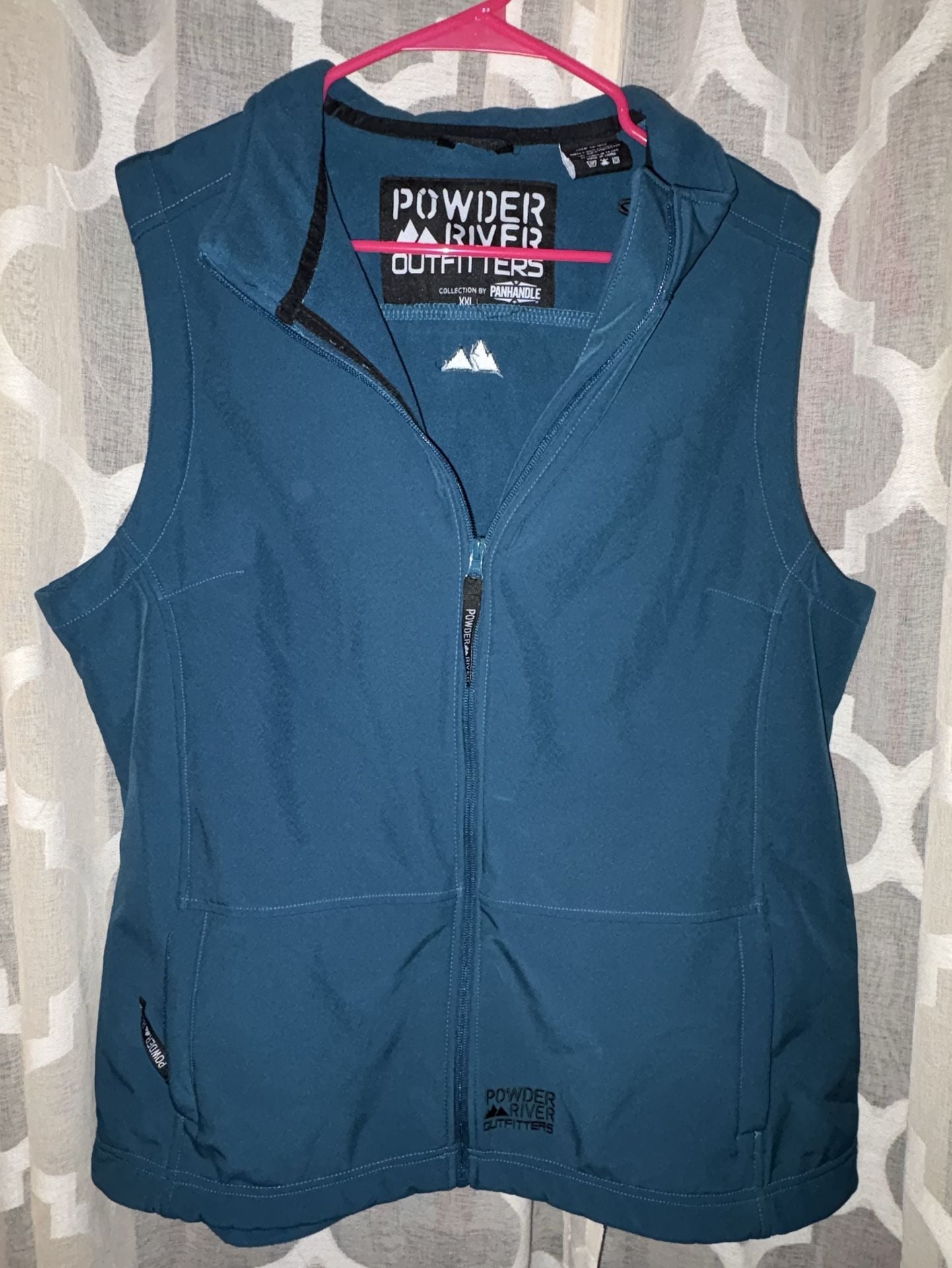 Powder River Outfitters Performance Teal Softshell Vest XXL 2