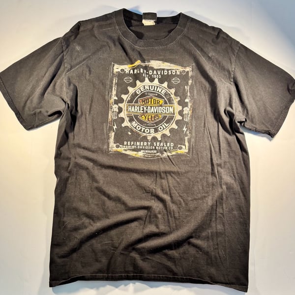 Harley-Davidson Fort Wayne Indiana Dealership Graphic T-Shirt Black Large Tall