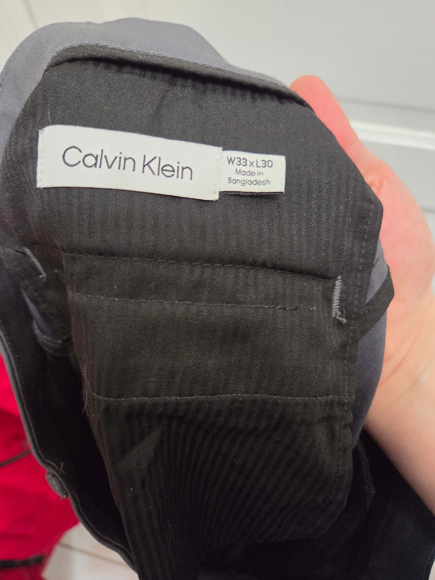 Calvin Klein Men's Gray Stretch Dress Pants Size 33x30 3