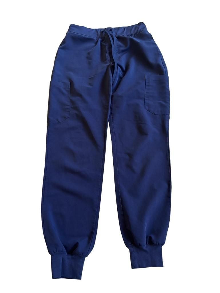 Mandala Scrubs Women's Navy Blue Jogger Scrub Pants with Pockets 2