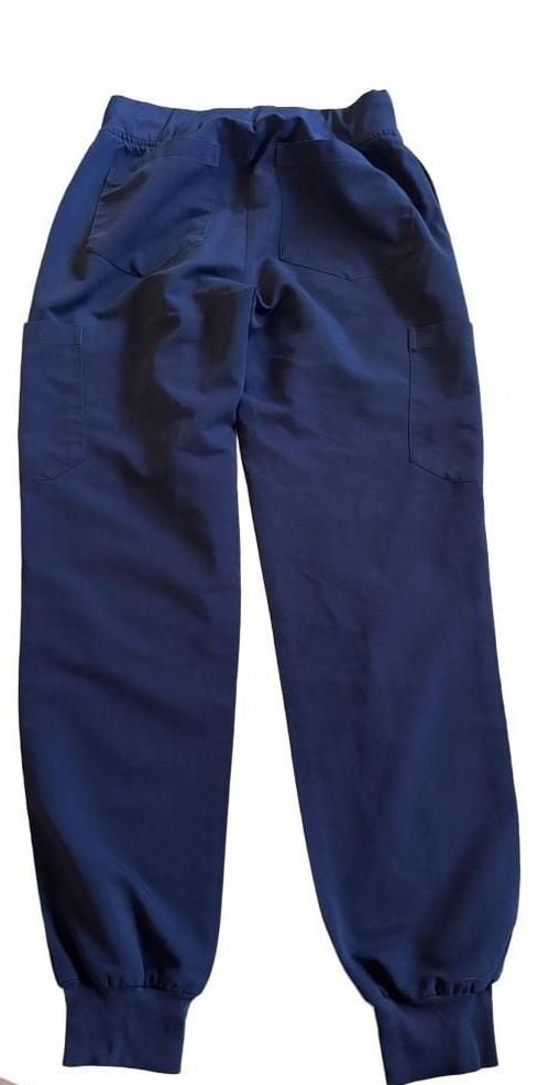 Mandala Scrubs Women's Navy Blue Jogger Scrub Pants with Pockets 5