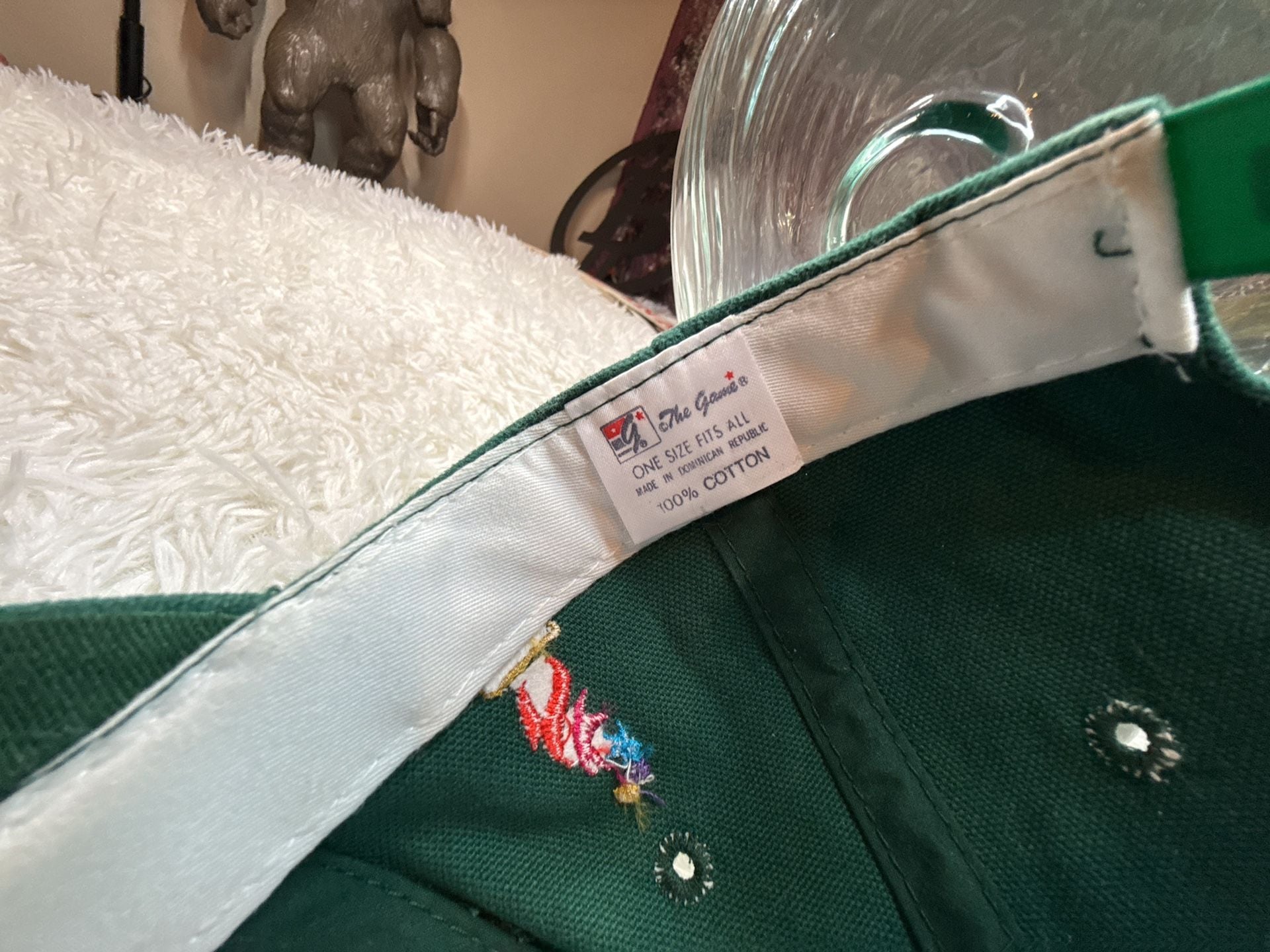 Vintage The Game 1996 Atlanta Olympics Green Script Snapback Hat 7