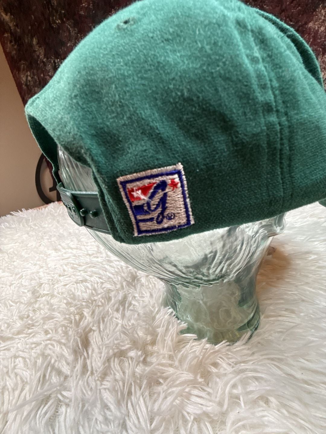 Vintage The Game 1996 Atlanta Olympics Green Script Snapback Hat 5