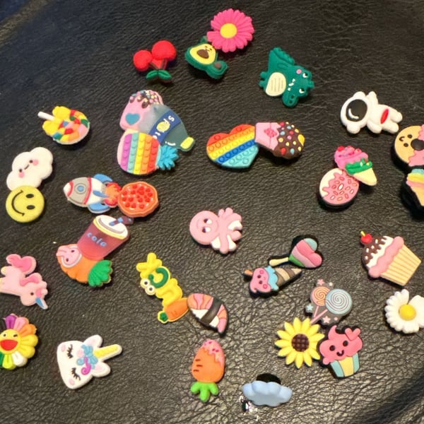 Crocs Shoe Charms PVC Decorative Accessories Assorted Lot (36 count)