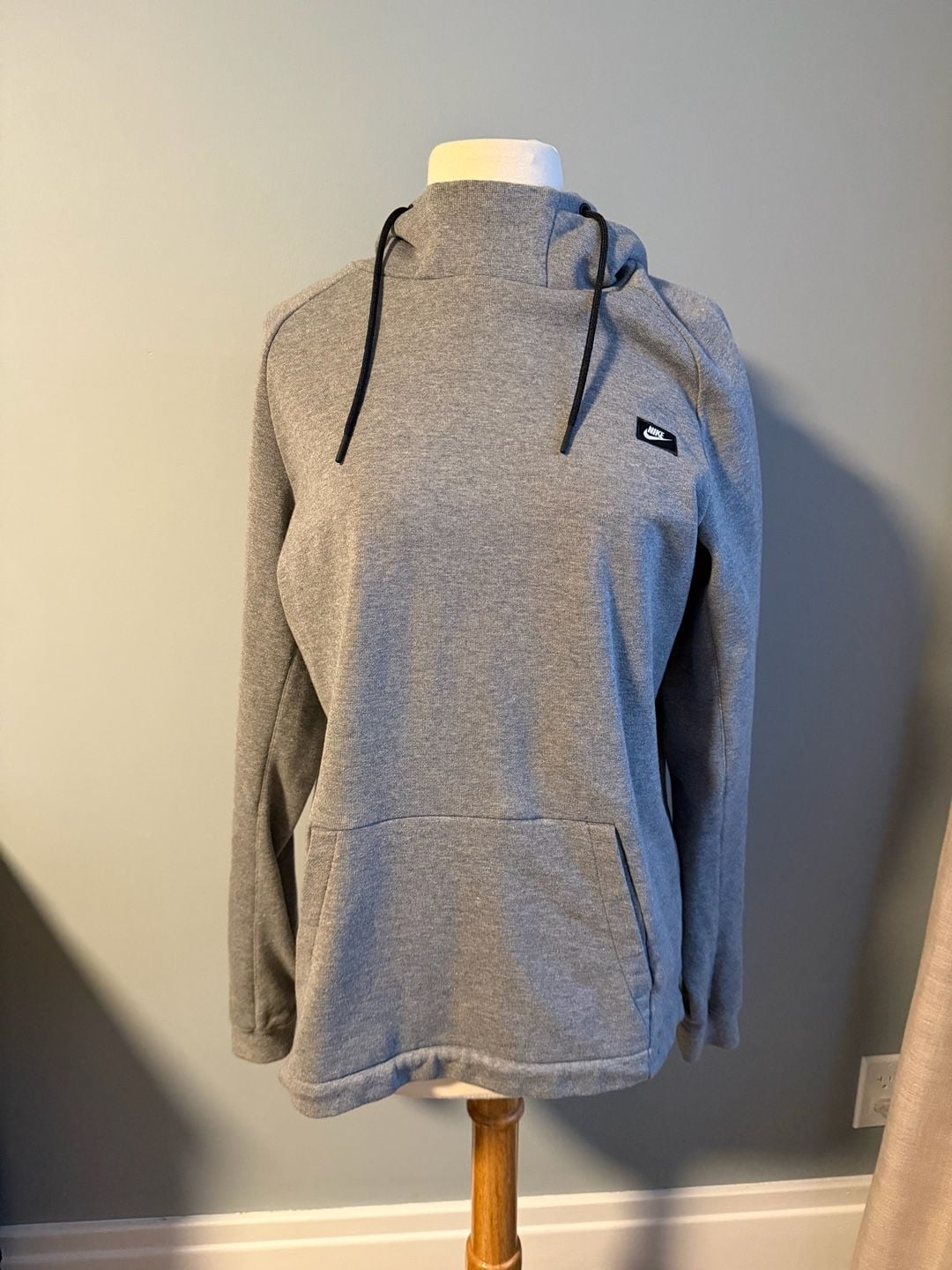 Nike Men's Gray Modern French Terry Pullover Hoodie Size Medium 2