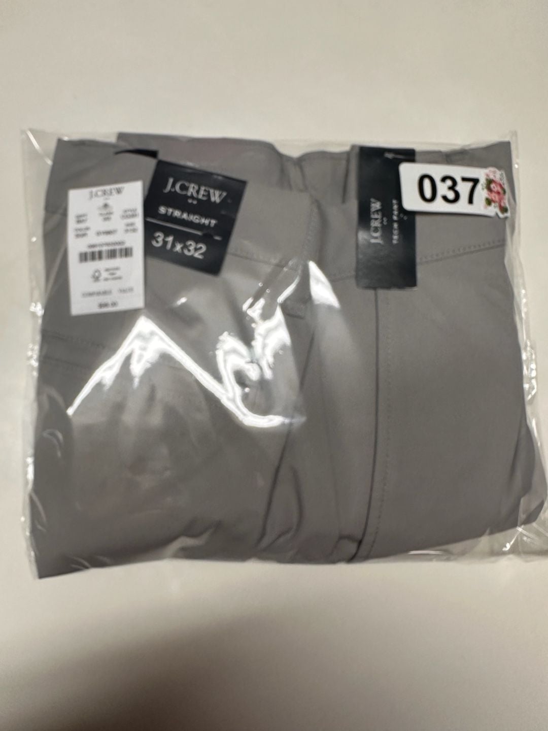 J.Crew Flex Tech Straight Pant Gray Size 31x32 NWT CG391 8