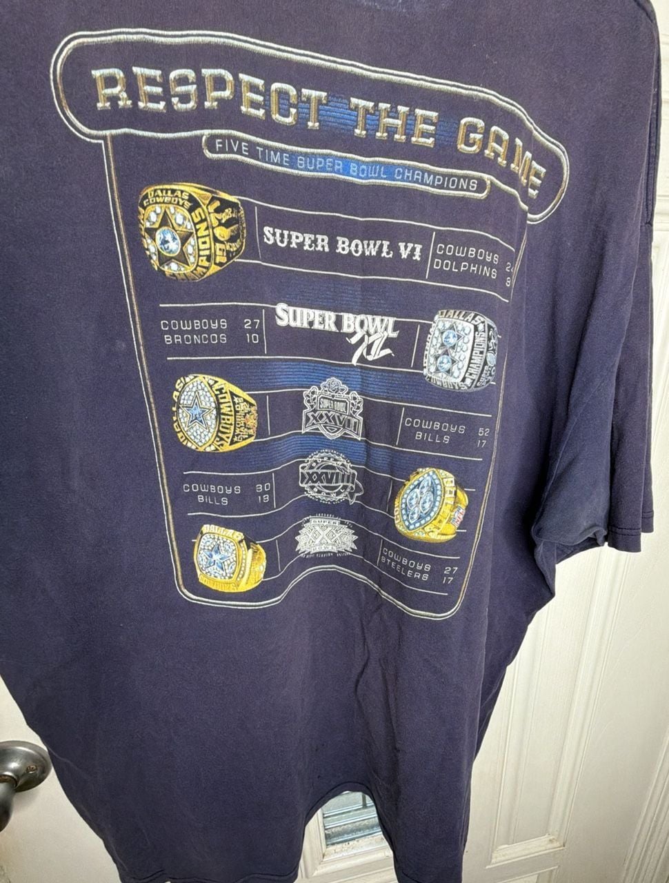 Reebok Dallas Cowboys 'Don't Hate the Name' T-Shirt, Size 2XL 8