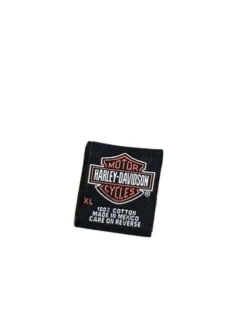 Vintage Harley Davidson Light Blue Flame Long... 3