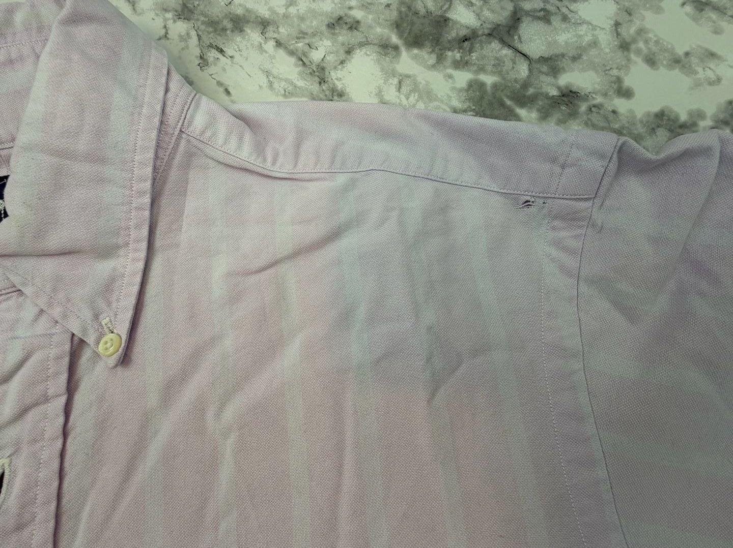 Ralph Lauren Men's 16-35 Lavender Striped Cotton Long Sleeve Button Down Shirt 6