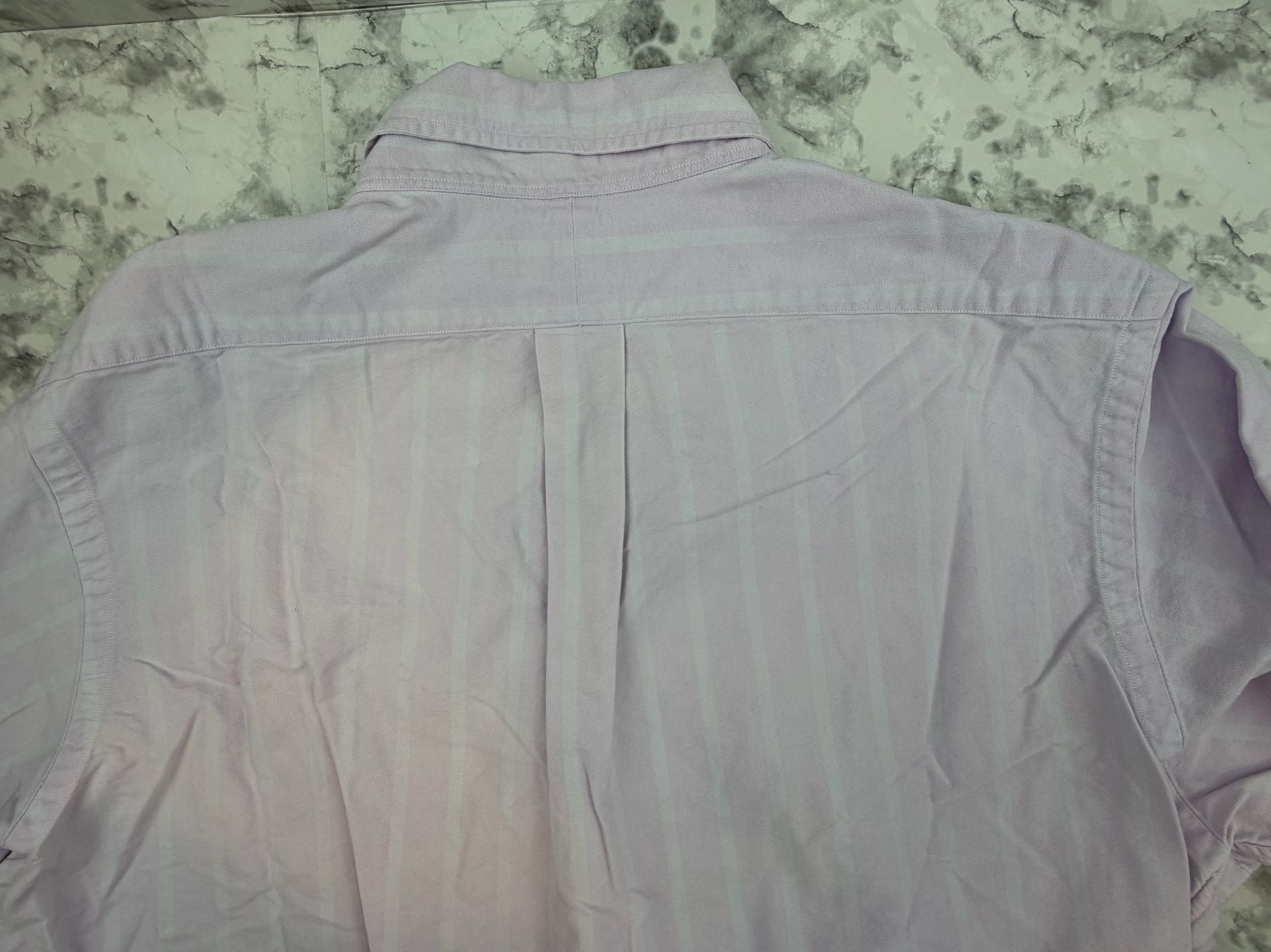 Ralph Lauren Men's 16-35 Lavender Striped Cotton Long Sleeve Button Down Shirt 7