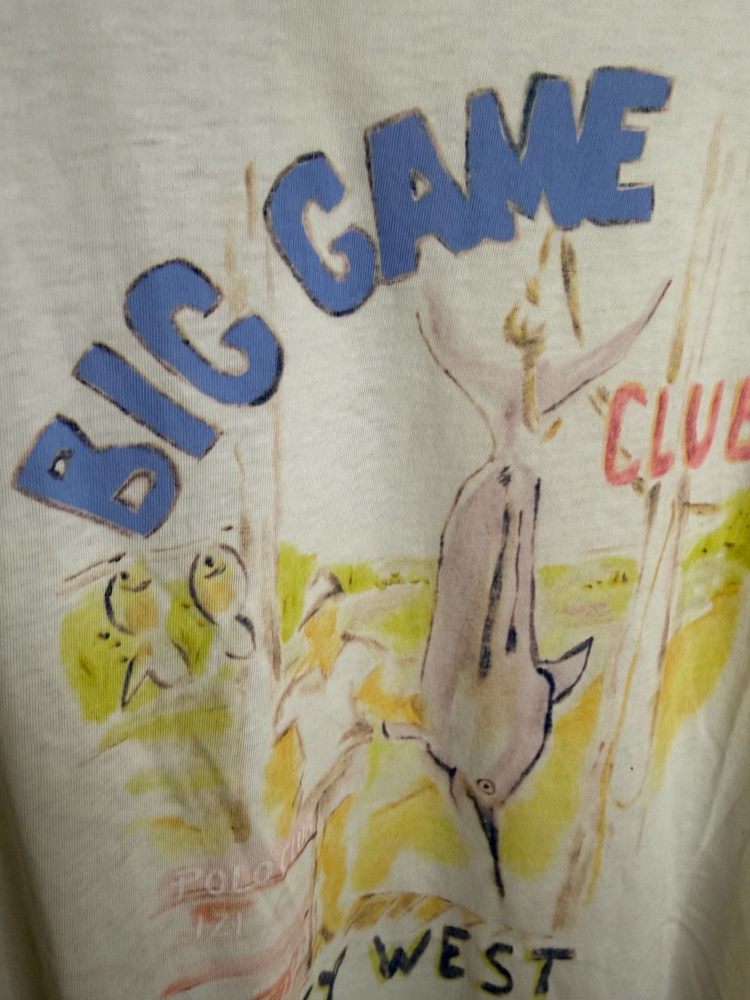 Vintage Polo Ralph Lauren Big Game Club Key West Graphic T-Shirt XL 3