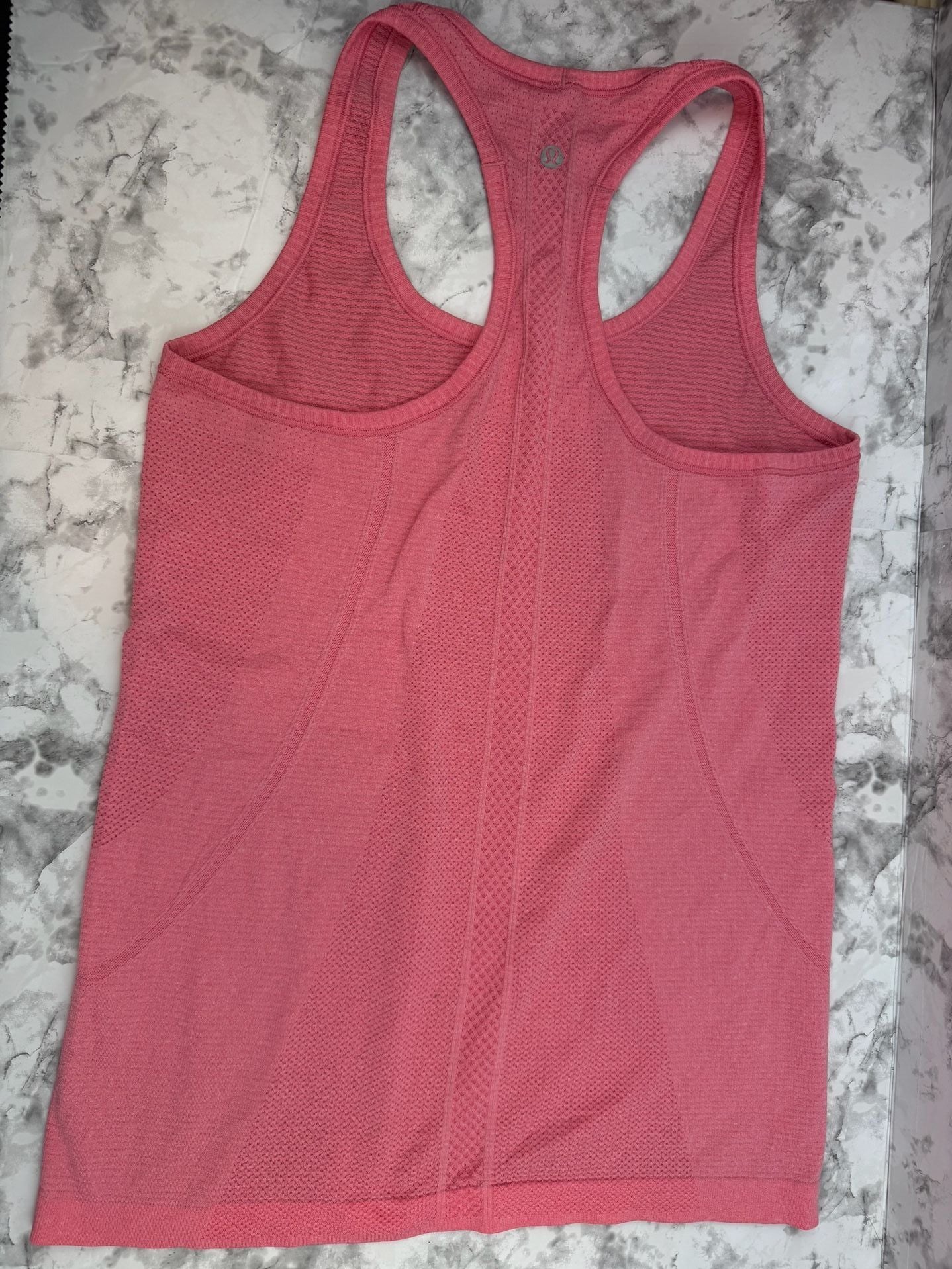 Lululemon Swiftly Tech Racerback Tank Top Bundle Coral and Grey, both Size 8 5