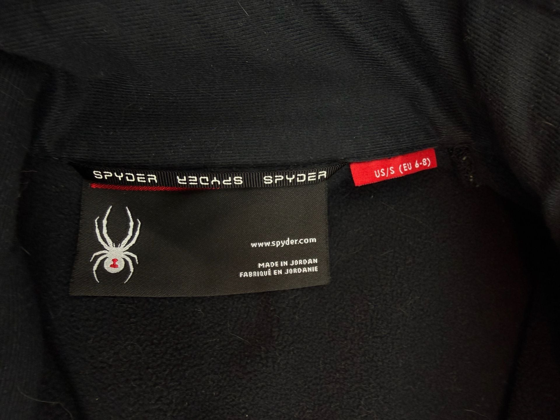 Spyder Black Full Zip Knit Fleece Lined Outdoor Vest Women's Size Small 4