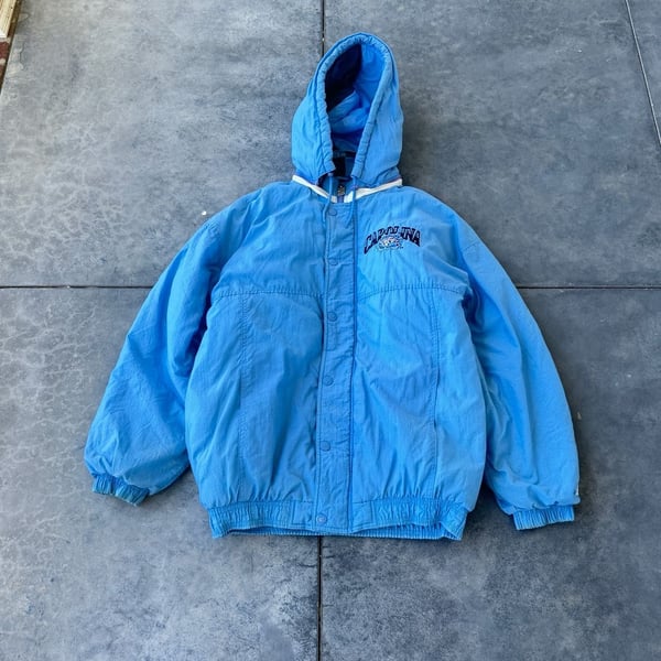 Vintage North Carolina Tar Heels Starter Hooded Jacket Size M