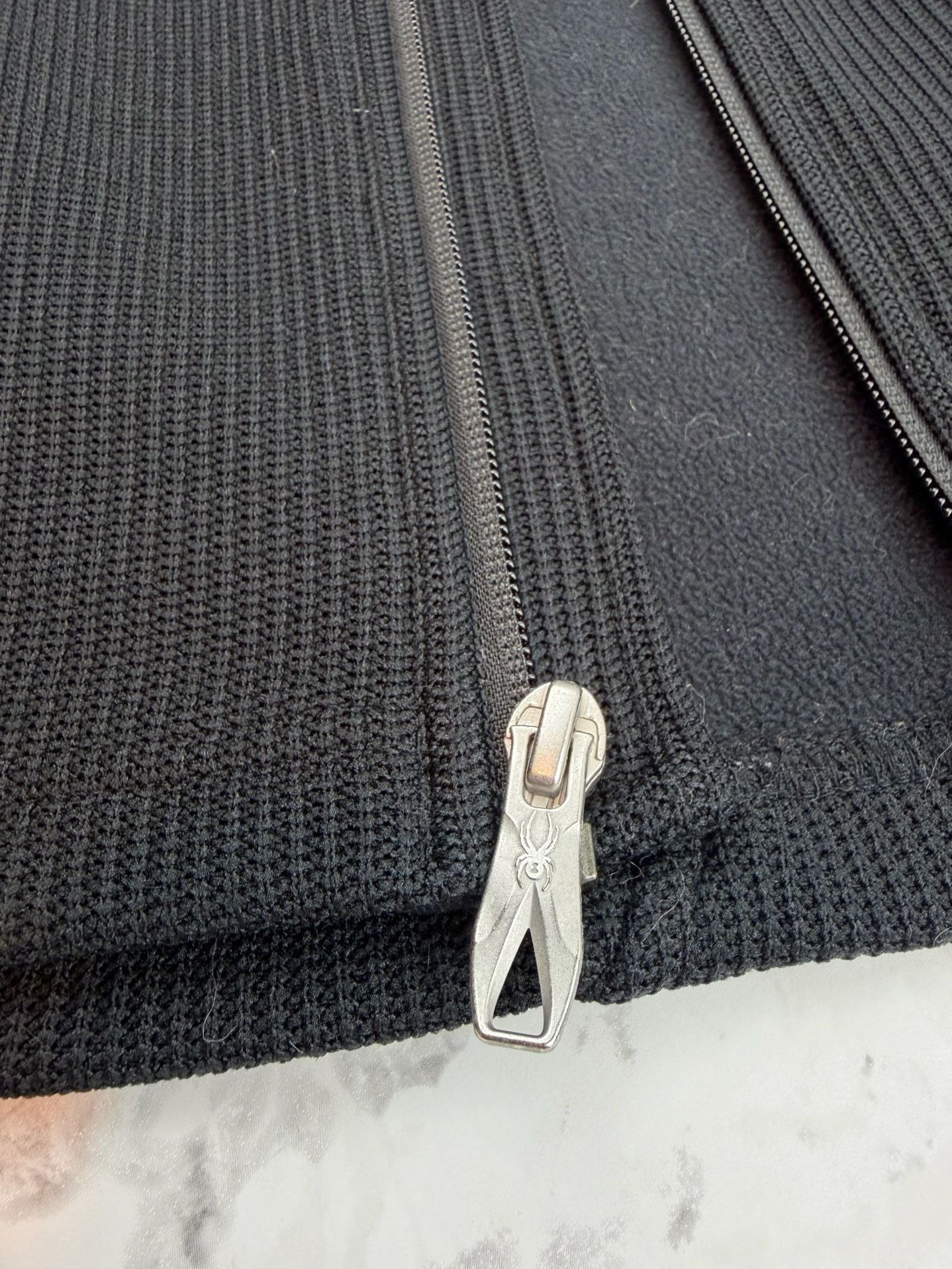 Spyder Black Full Zip Knit Fleece Lined Outdoor Vest Women's Size Small 5