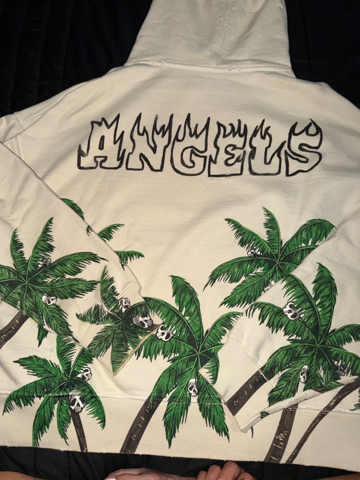 Palm Angels Palms and Skull Vintage Hoodie 6