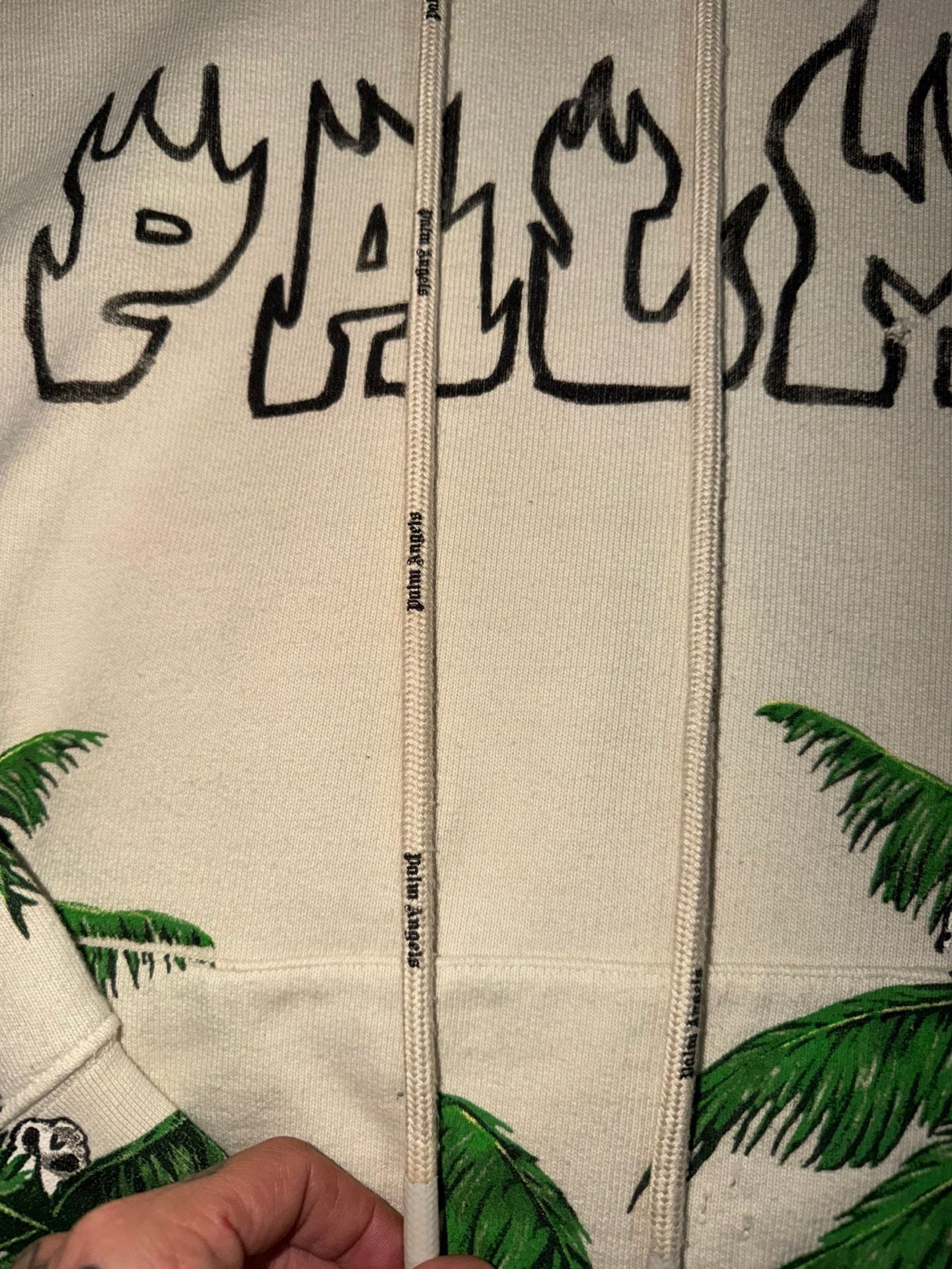 Palm Angels Palms and Skull Vintage Hoodie 3