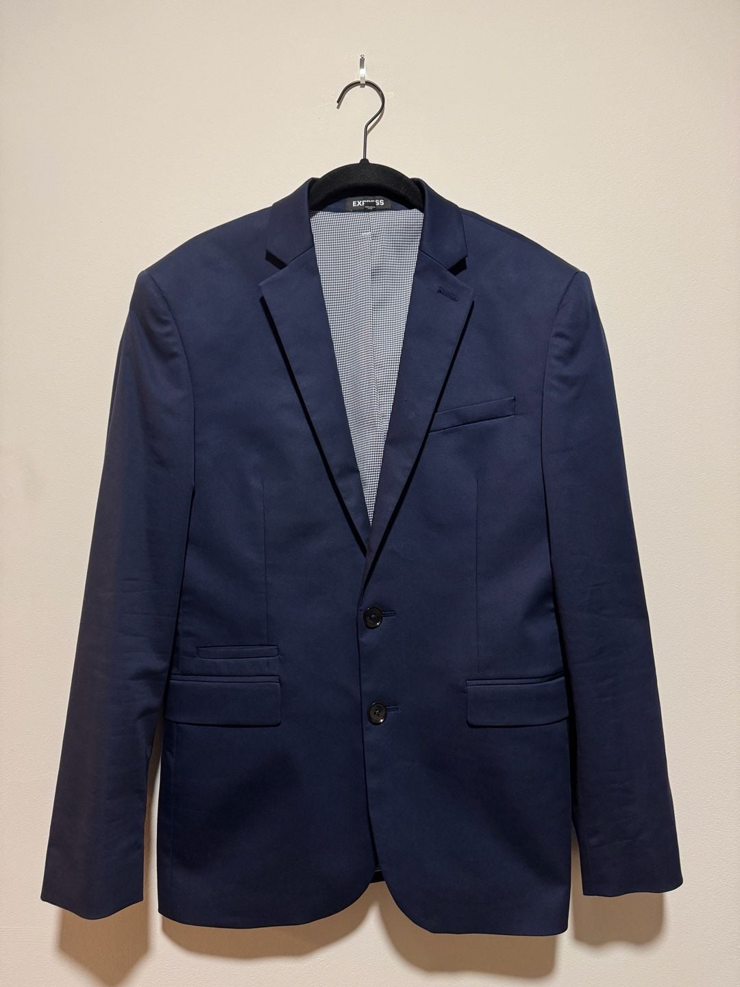 Express Men’s Navy Slim Fit 3-Piece Suit 36S / 28x30 Stretch+ 2
