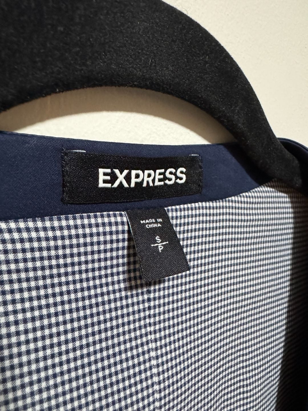 Express Men’s Navy Slim Fit 3-Piece Suit 36S / 28x30 Stretch+ 8