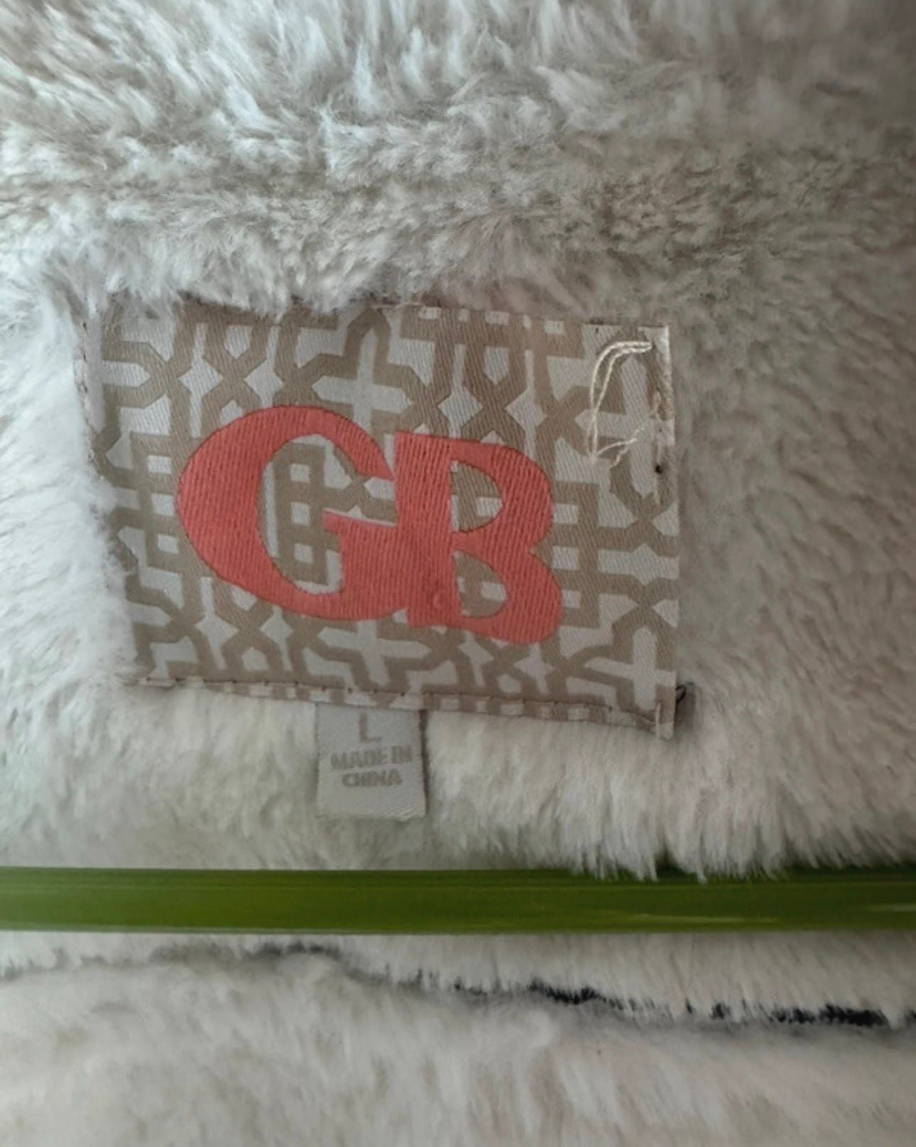 GB Grey Suede Sherpa Lined Biker Jacket Size L 7