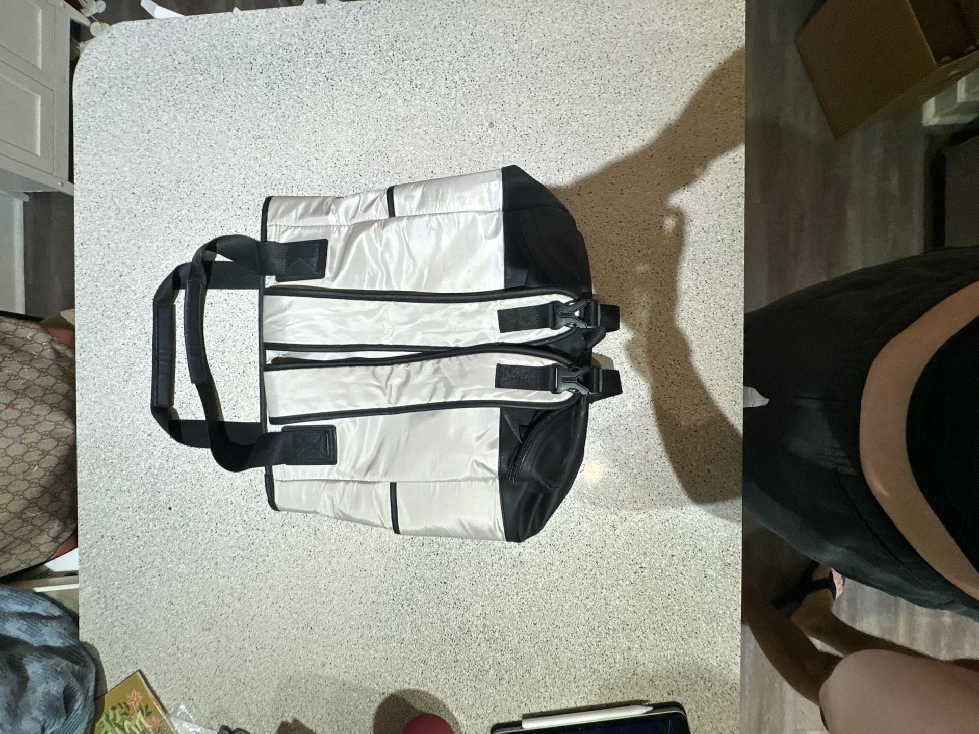 Lole Lily Tote Convertible Backpack Gray and Black 6