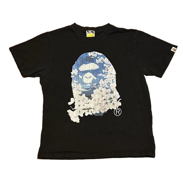 A Bathing Ape Sakura Photo Ape Head Tee Black XXL