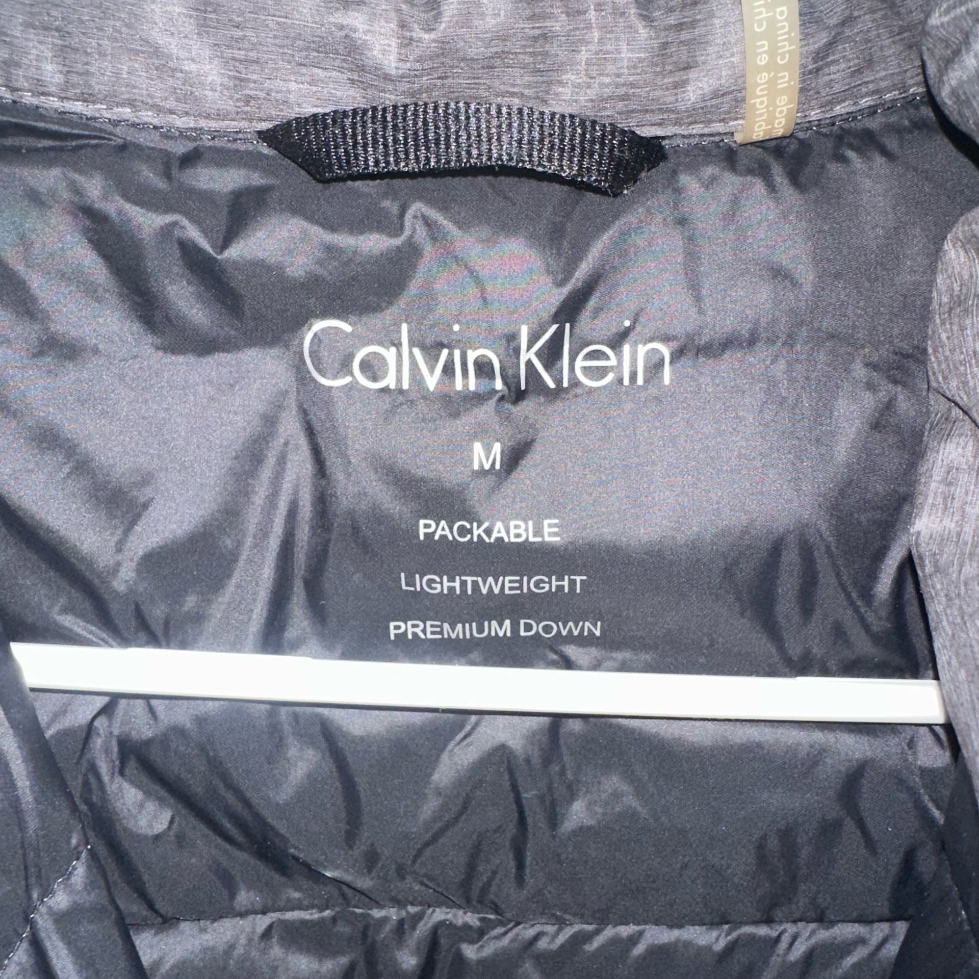 Calvin Klein Men's Packable Lightweight Premium Down Puffer Vest Gray Size M 4