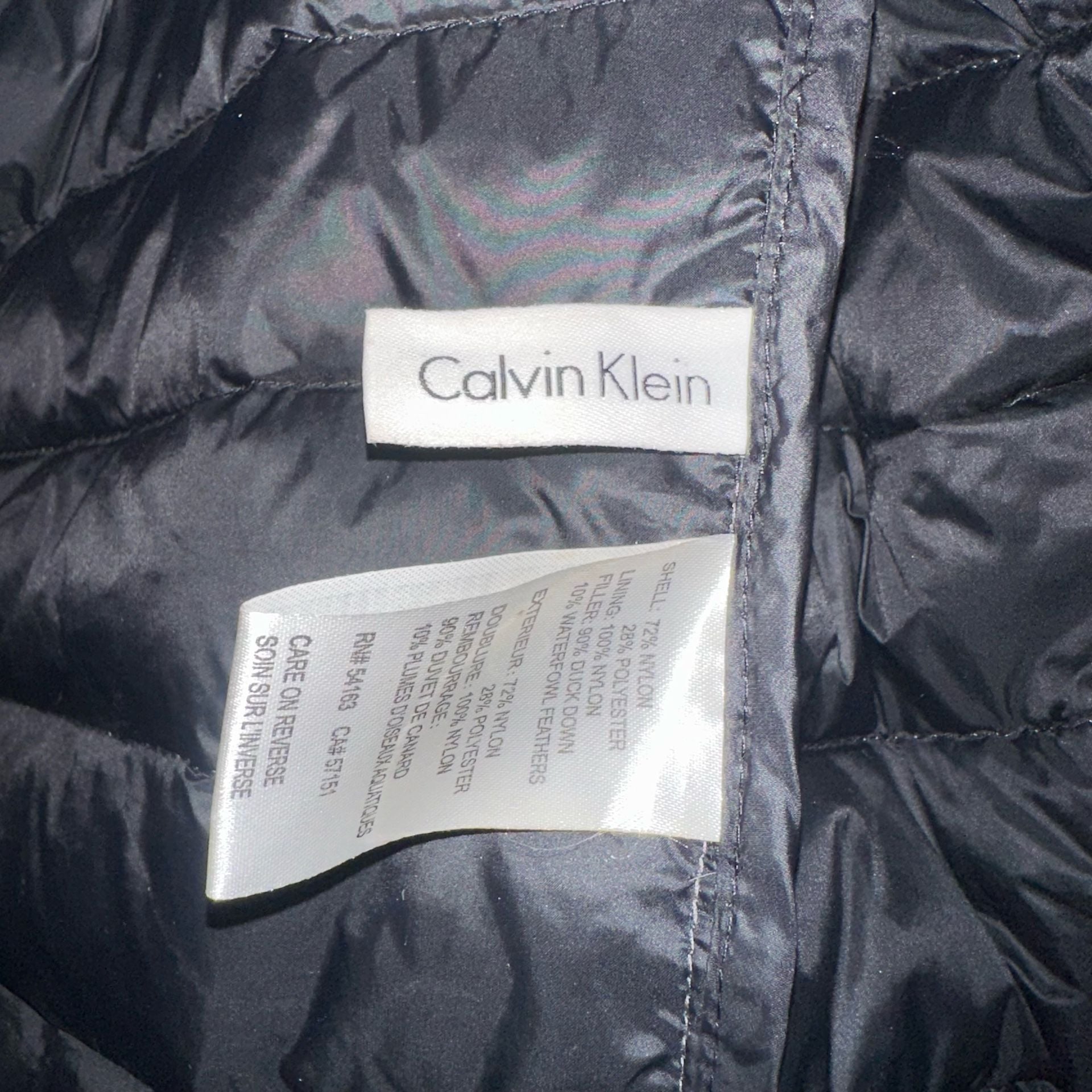 Calvin Klein Men's Packable Lightweight Premium Down Puffer Vest Gray Size M 6