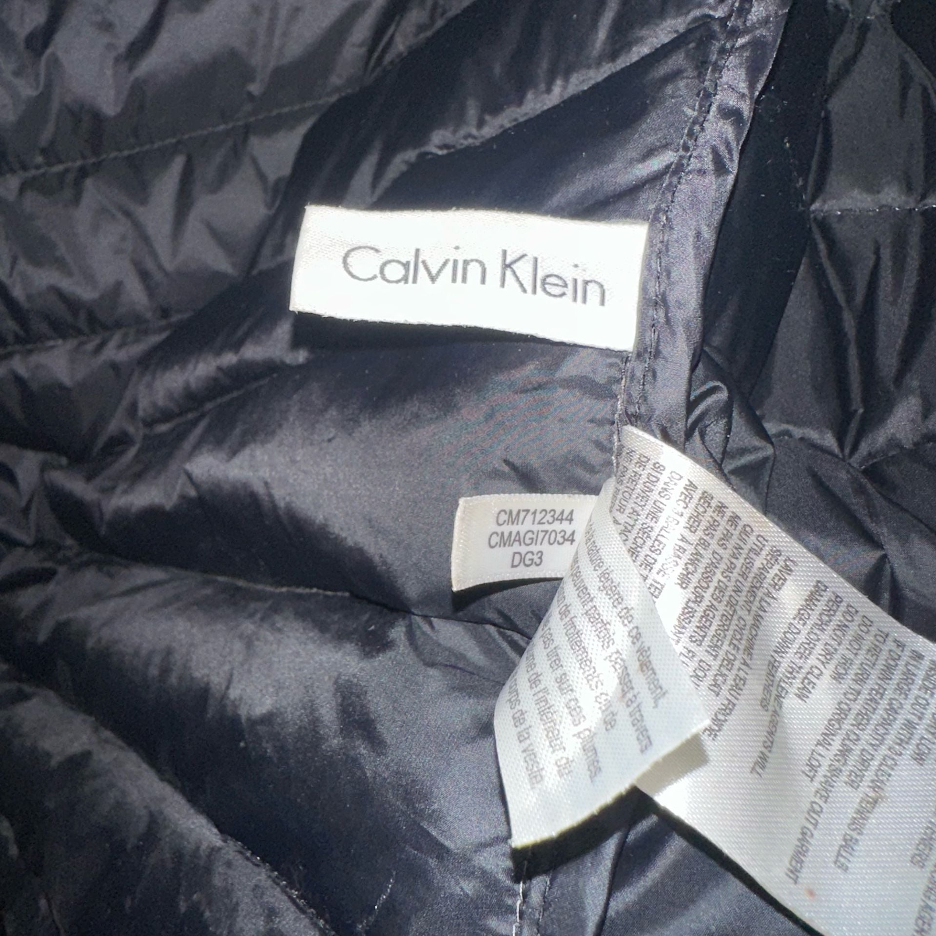 Calvin Klein Men's Packable Lightweight Premium Down Puffer Vest Gray Size M 7