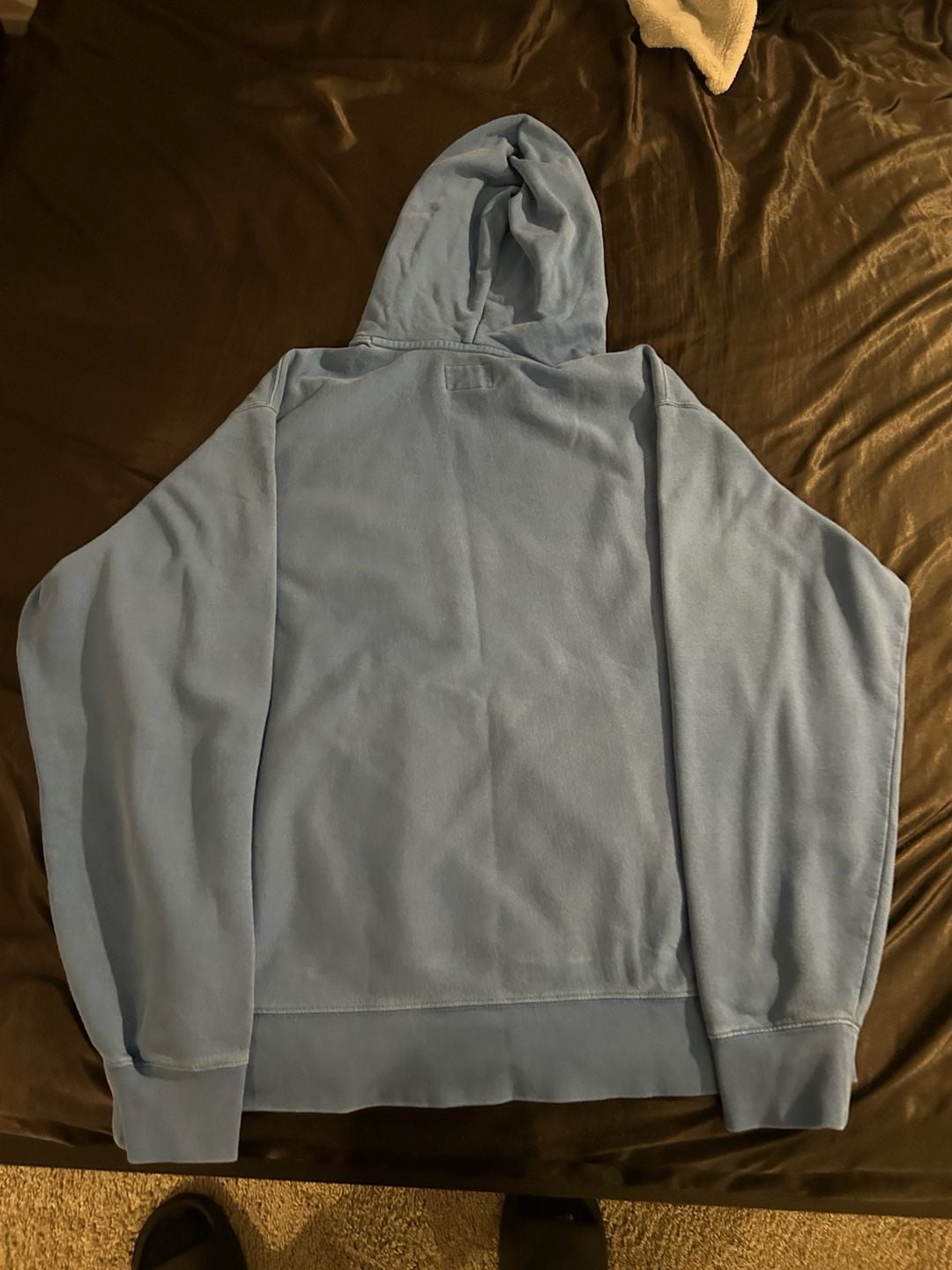Vintage y2k American Eagle Light Blue Pullover Hoodie XL Tall 4