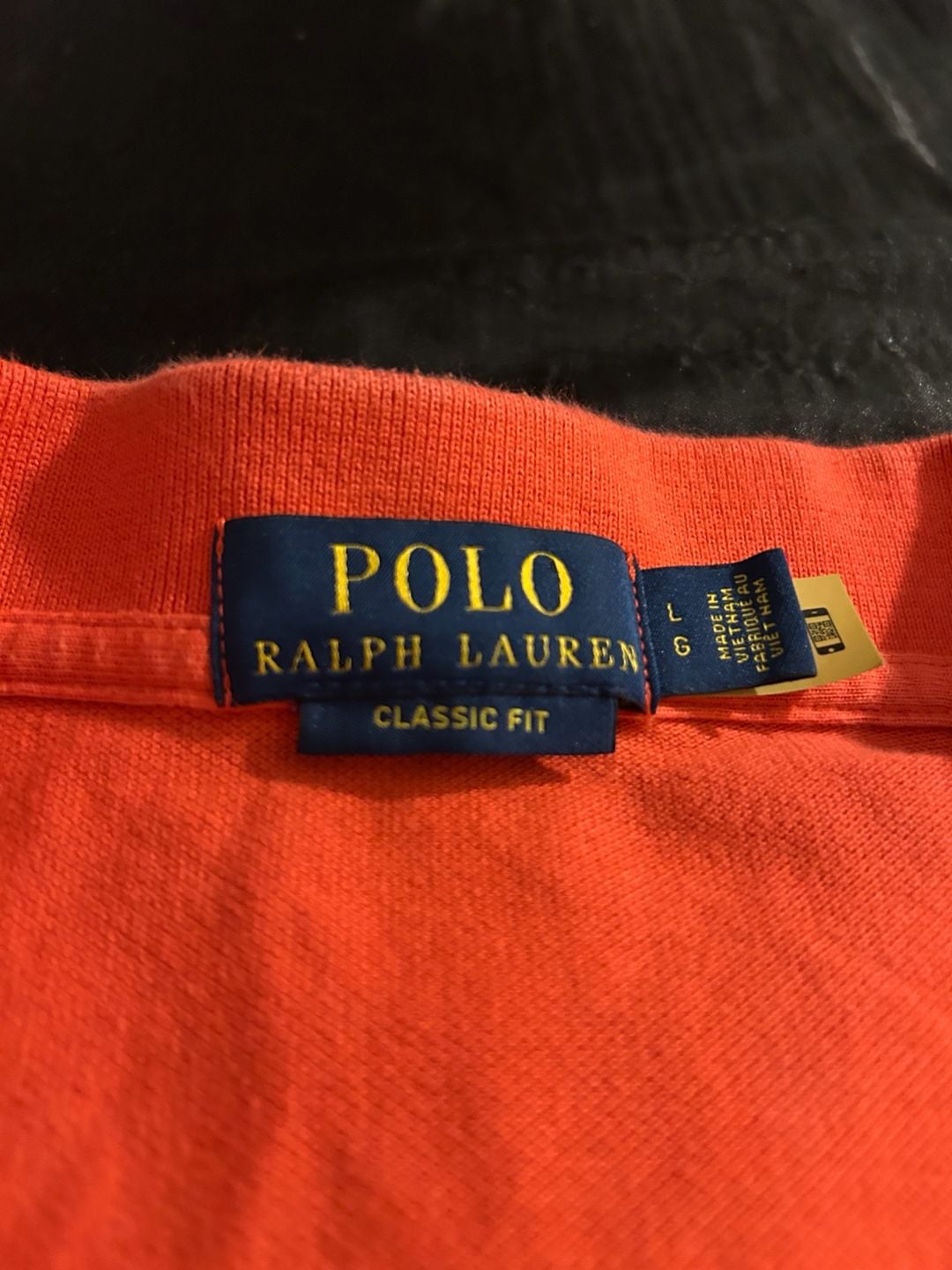 Polo Ralph Lauren Men's Classic Fit Orange Short Sleeve Polo Shirt Size L 3