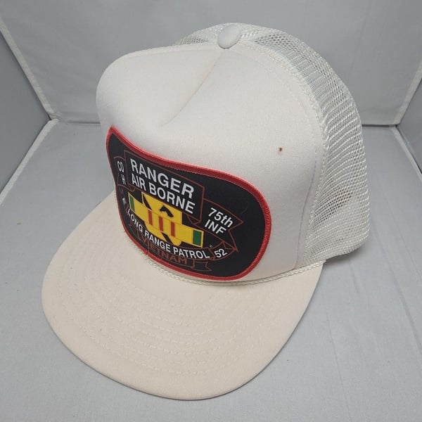 Vintage H 75th Infantry Ranger Air Borne Long Range Patrol Vietnam Snapback Hat