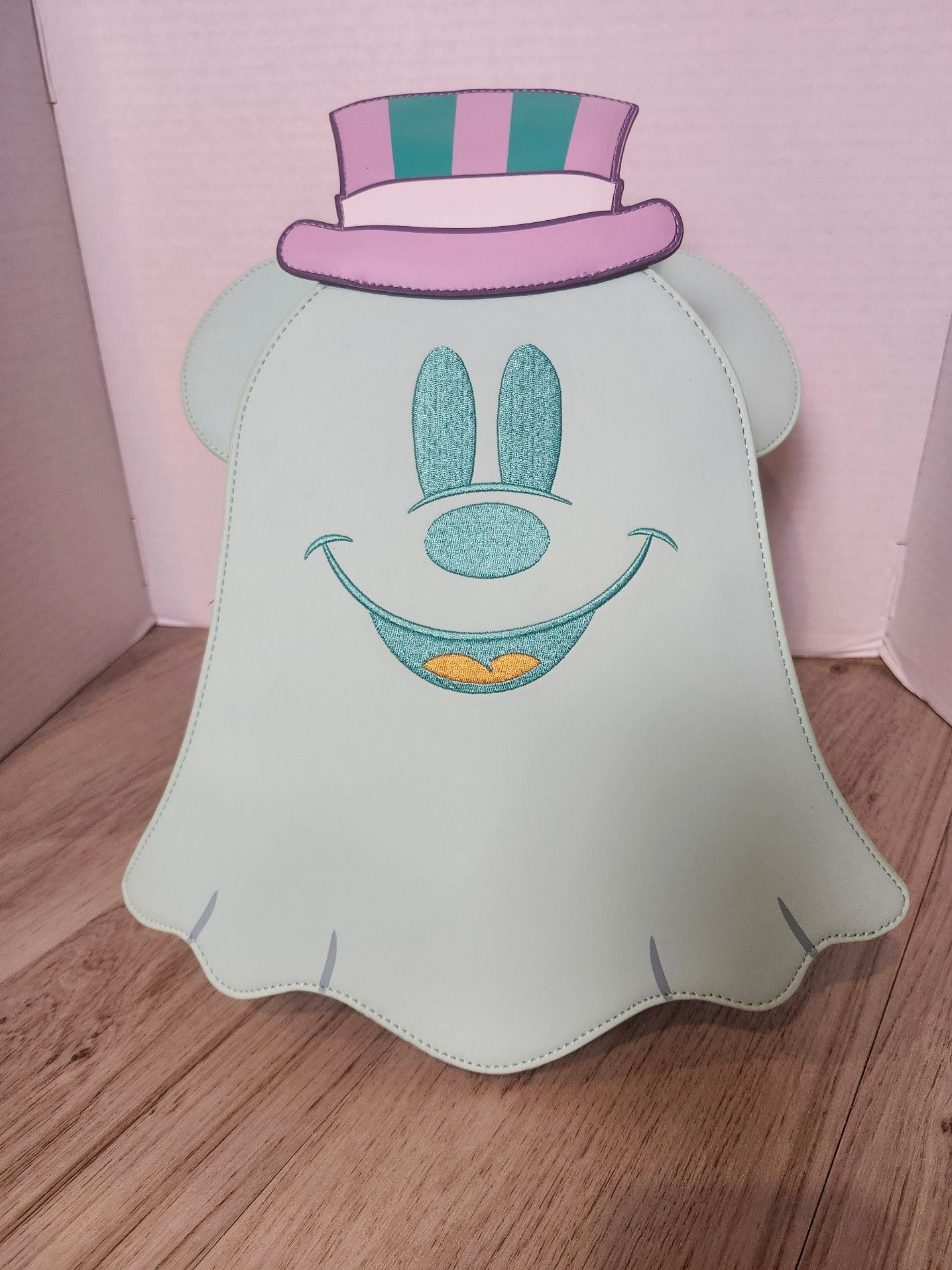 Loungefly Disney Pastel Mickey Mouse Ghost Glow-in-the-Dark Mini Backpack 2
