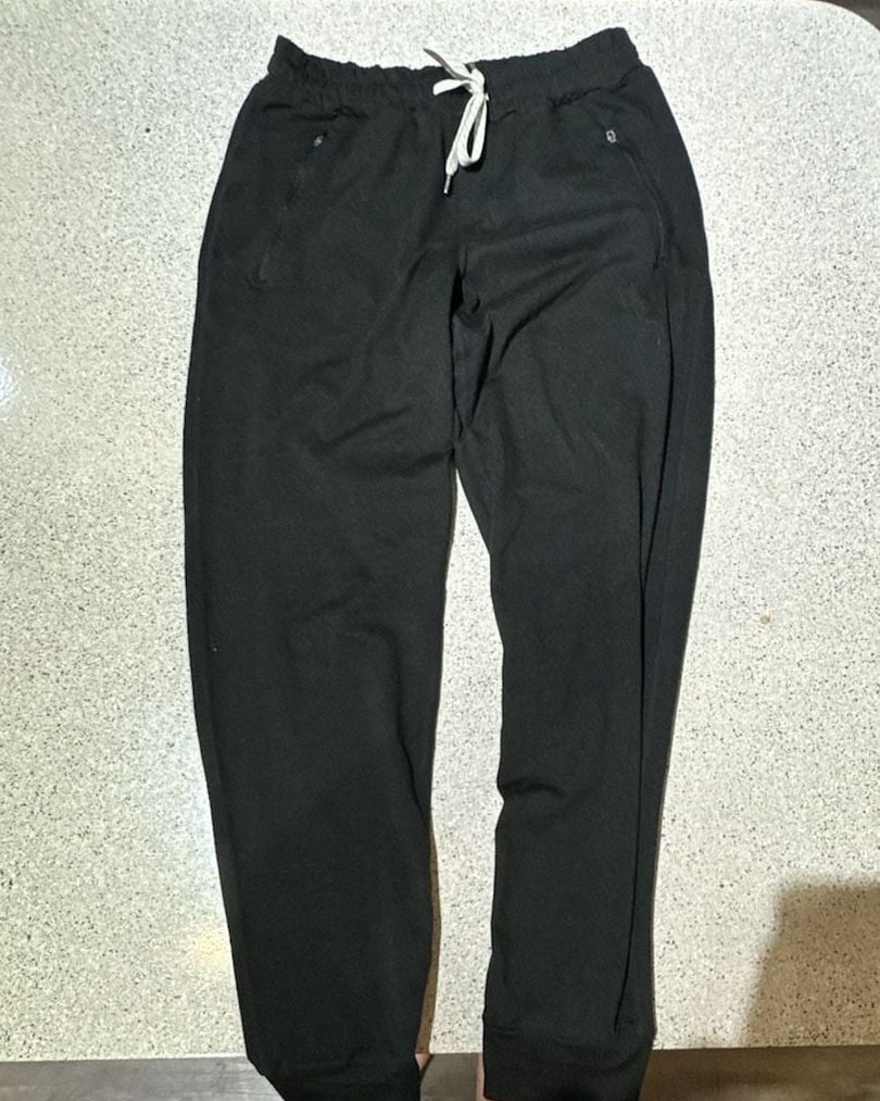 Vuori Men's Ponto Performance Jogger V438 Size S Black Heathered Sweatpants 2