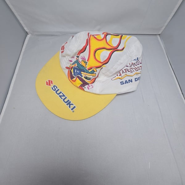Vintage Suzuki Rock 'N' Roll Marathon San Diego Foot Locker Hat Cap