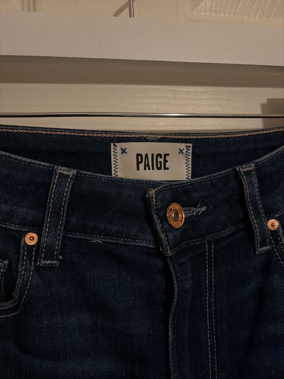 PAIGE Anessa High-Rise Wide-Leg Denim Jeans Size 27 3