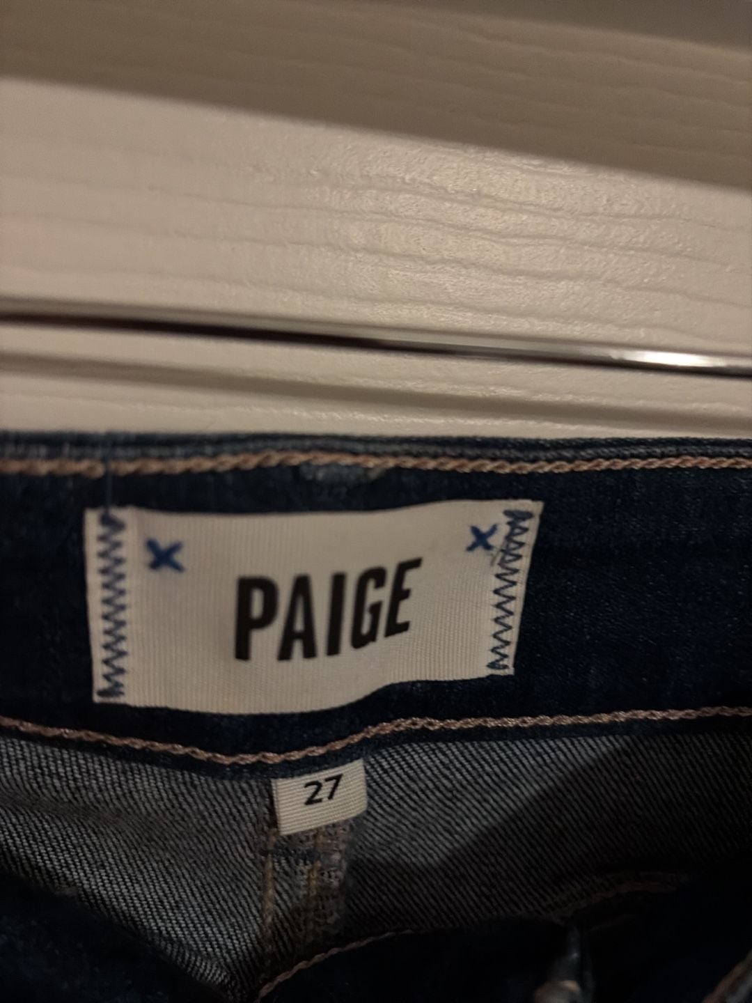 PAIGE Anessa High-Rise Wide-Leg Denim Jeans Size 27 4
