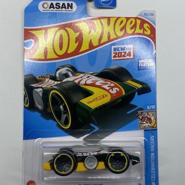 Hot Wheels Flippin Fast Green 2024 HW Celebration Racers 103/250