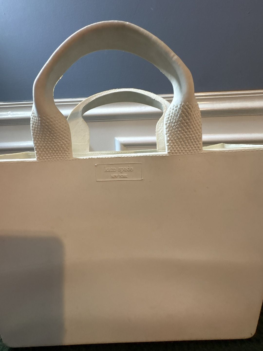 Kate Spade New York Rubber Tote Bag Ivory 3