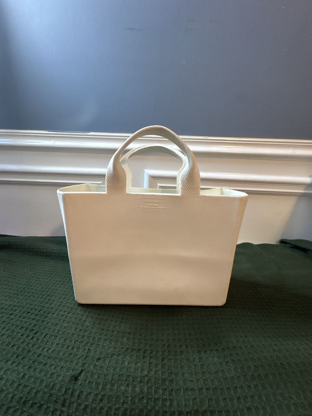 Kate Spade New York Rubber Tote Bag Ivory 4